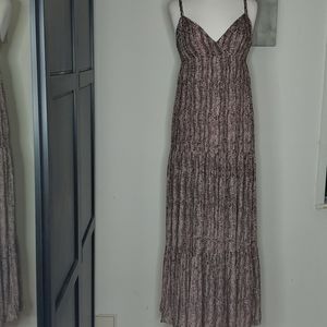 Armani Exchange Maxi Dress Pink and Brown